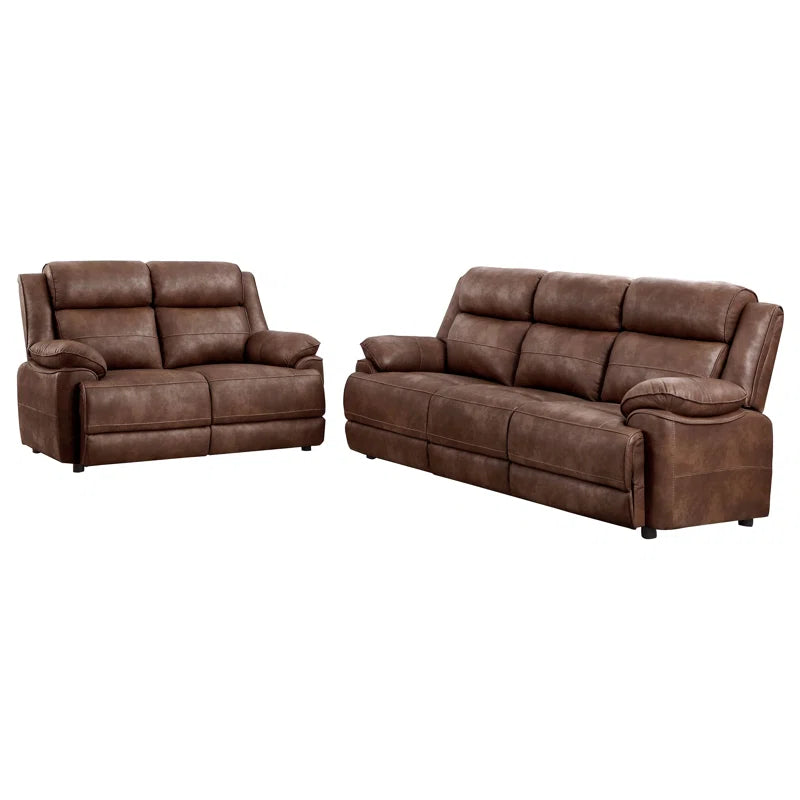 2 - Piece Faux Leather Living Room Set