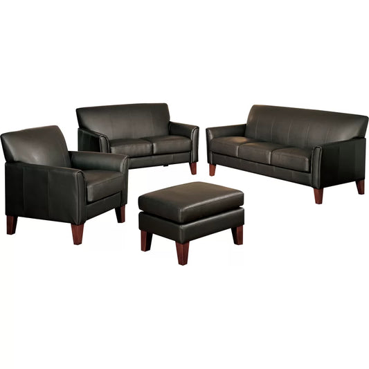 Faux Leather Living Room Set