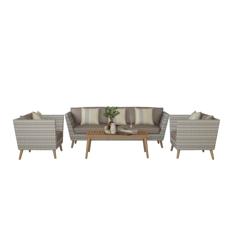4 Piece Conservatory Living Room Set